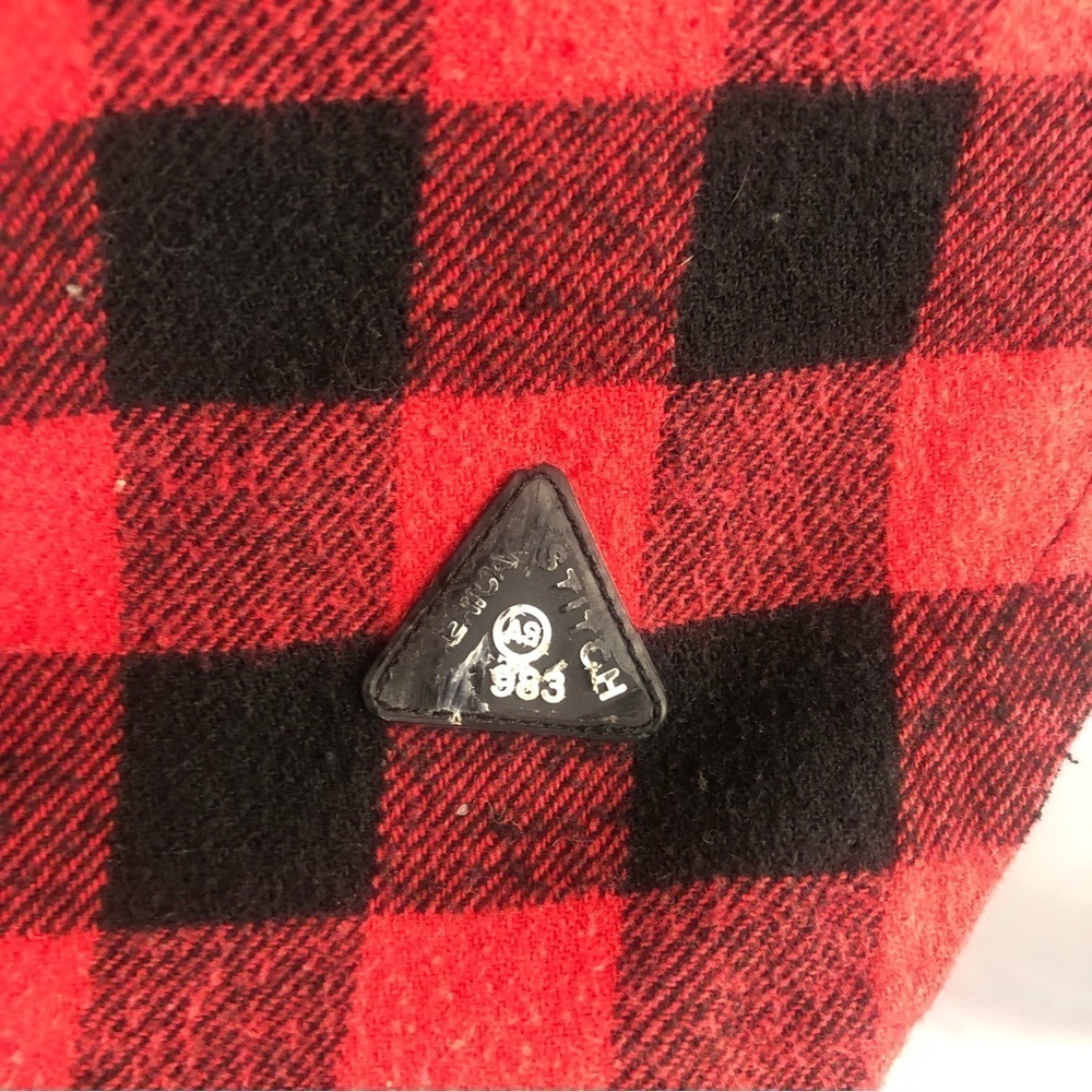 American Stitch Red and Black Flannel Shirt size M - Picture 4 of 13
